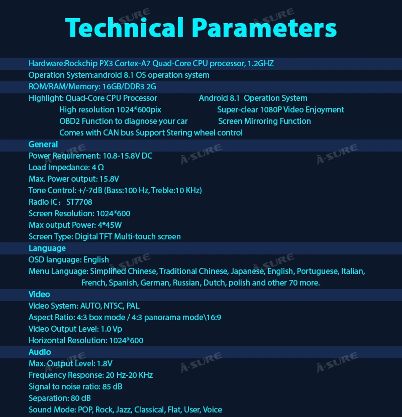 Top A-Sure 7 Inch 2 Din Android 8.1 Car Auto Radio GPS DVD Player Navigation For BMW E46 M3 318 320 3 Series Coupe Rover75 MG ZT 32