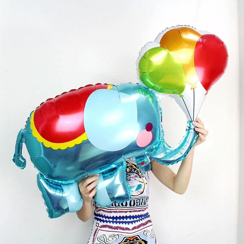 

100cm Big Animal Foil Balloons Foil Balloon Elephant Shark Whale Birthday Party Decoration for Children Gifts Boys Baby Shower