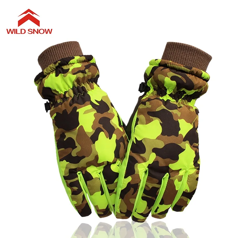 WILD SNOW kid's Ski Mitten Snowboard Gloves Waterproof winter gloves