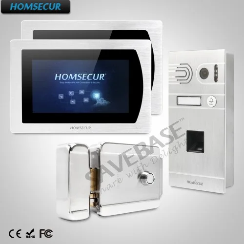 

HOMSECUR Wired Silver Camera Video Door Phone Intercom System with Outdoor Monitoring for House/Flat BC061-S + BM717-S