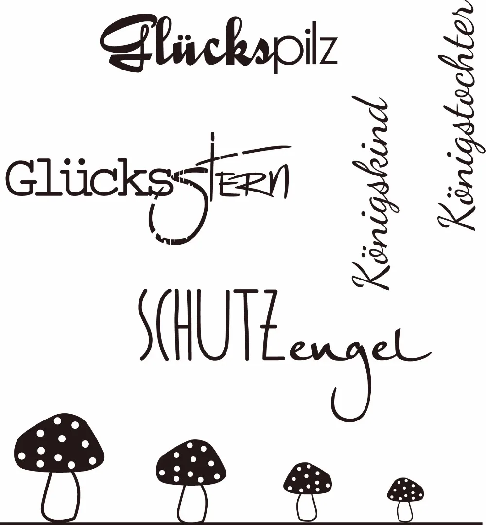 

German word Transparent Clear Silicone Stamp/Seal for DIY scrapbooking/photo album Decorative clear stamp A146