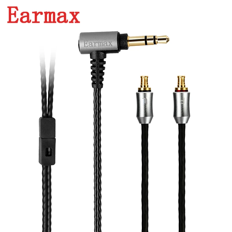 Earmax A2DC кабель для наушников 3 5 мм Jack OCC серебрение HiFi аудио ATH LS50/70/200/300/400/E40/50/70 120