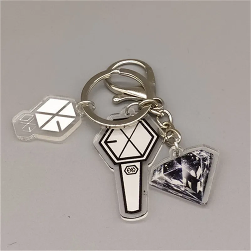 

EXO Keyring CHANYEOL Acrylic Key Ring Kpop Keychain BAEKHYUN SEHUN XIUMIN D.O. YG014
