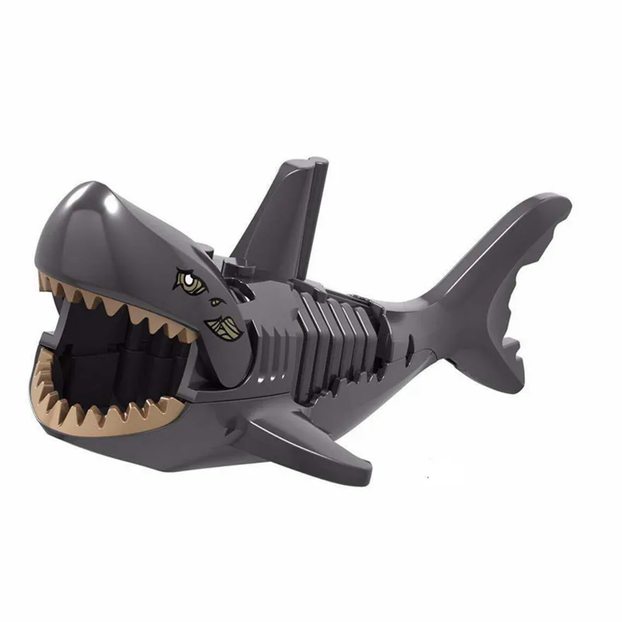

6Pcs Colors LELE The Caribbean of Pirates Ghost Zombie Sharks Figure Blocks Construction Bricks Building Toys For Children