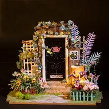 Robotime DG-M02 DIY Кукольный дом Миниатюрный с мебели деревянный кукольный домик игрушка декор ремесло подарок