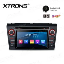 XTRONS " Android 8,1 dvd-плеер автомобиля Радио Стерео gps навигация руль OBD для Mazda 3 2004 2005 2006 2007 2008 2009