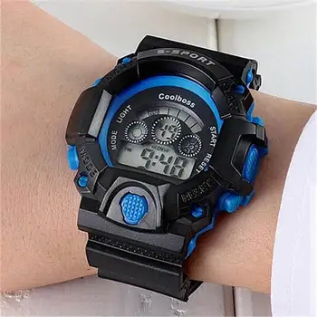 

Big Men's Watches Sports Children's Watch Led Digital Electronic Clock Kids Waterproof Multifunction Boys Girls Wristwatch Date