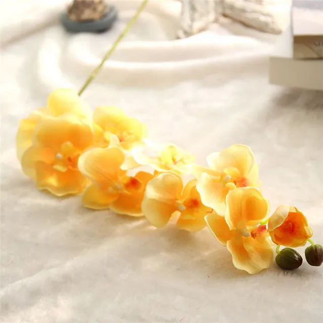 Latex Flower Phalaenopsis Orchid Flowers Artificial Silicone Plant Centerpiece