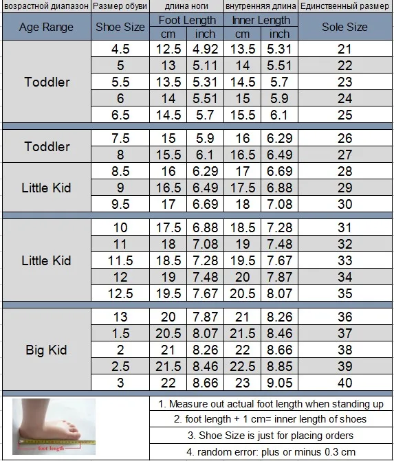 Baby's Shoe Size By Age