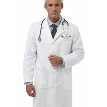 Медицинские рабочие мужские белые рубашки