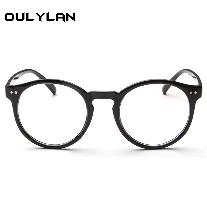 Oulylan очки, оправа, новинка, Ретро стиль, модные, маленькие, свежие, круглые очки, оправа, люкс класс, для мужчин и женщин, Круглые, прозрачные очки