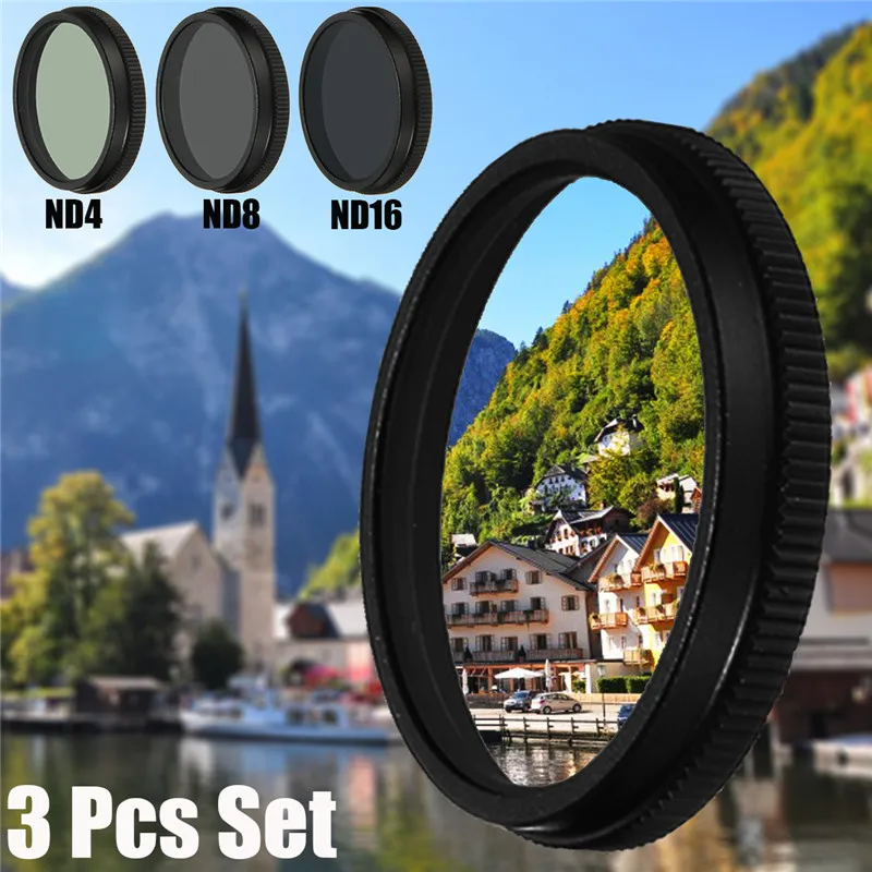 

3 Pcs Lens Filter For DJI OSMO X3 Inspire 1 Camera ND4+ND8+ND16 0.5mm Thick HD Durable Quality