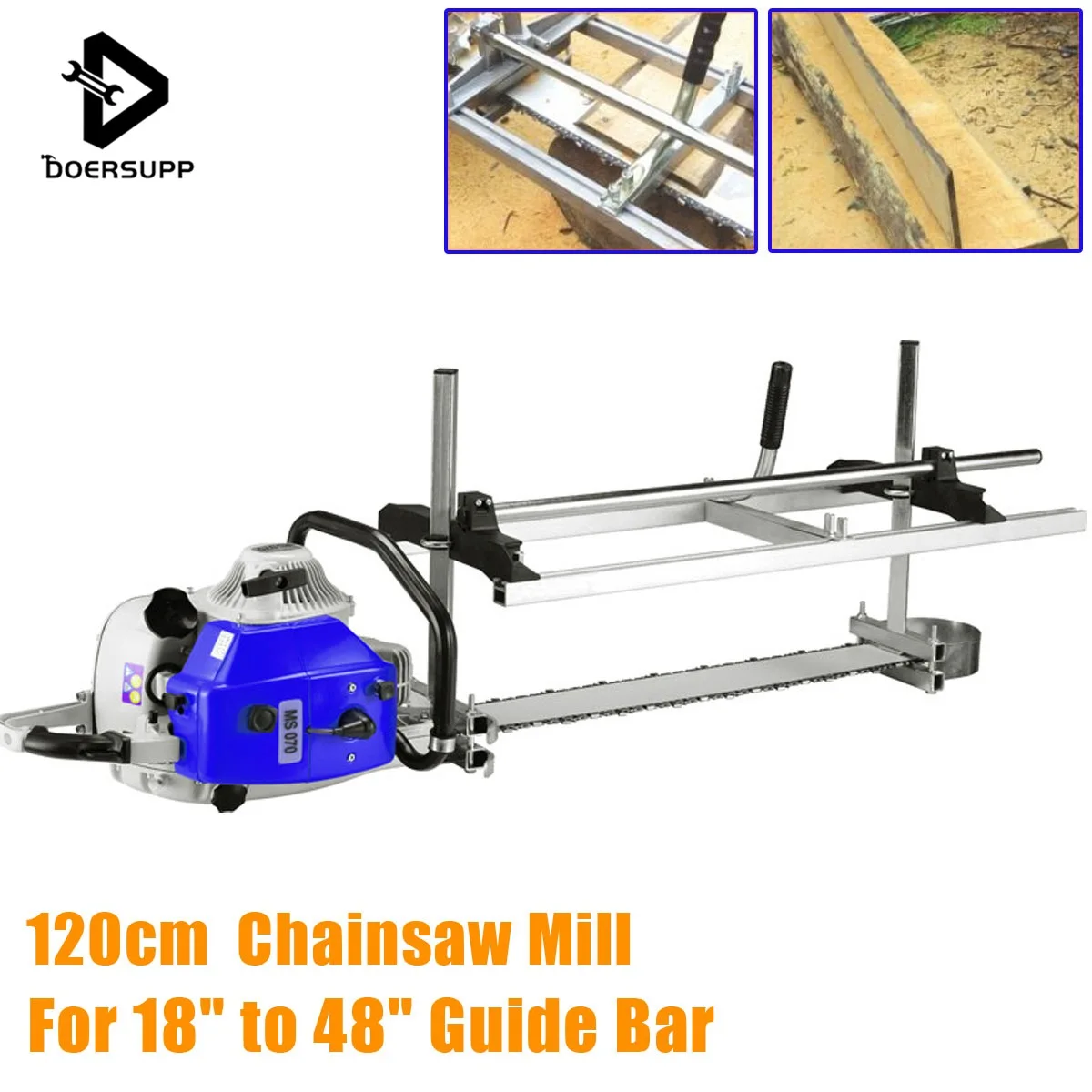 Doersupp 120 см портативная бензопила мельница строгальный фрезерный станок от 1" до 36" направляющий брусок строгальный пиломатериал режущий инструмент
