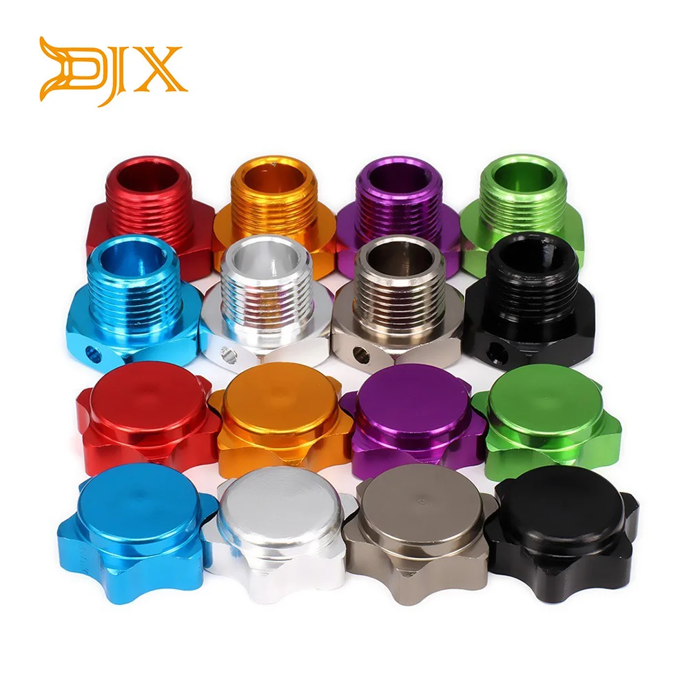 

Aluminum 17mm Capped Wheel Hex Hubs Adapter for 1/8 RC Model Car HPI HSP Traxxas Axial with M17 Anti-Dust Cover Nuts Pins