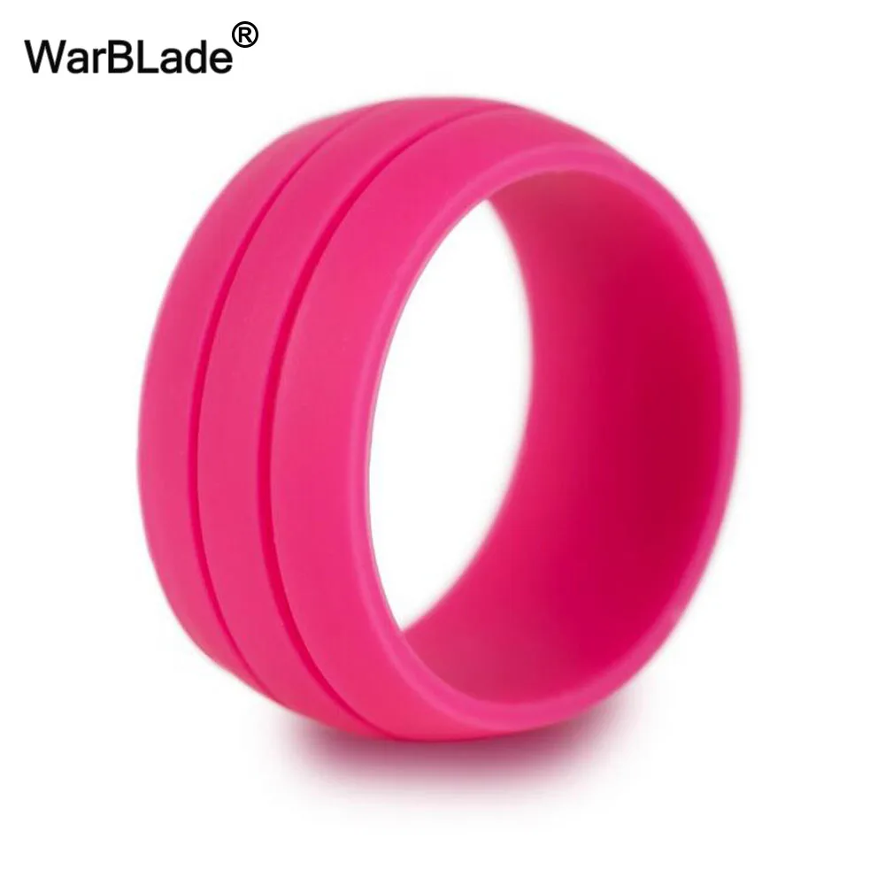 WarBLade 8 мм натуральное Силиконовое кольцо Гипоаллергенное Кроссфит гибкие резиновые пальцевые кольца для женщин и мужчин вечерние Обручальные кольца - Цвет основного камня: Rose red