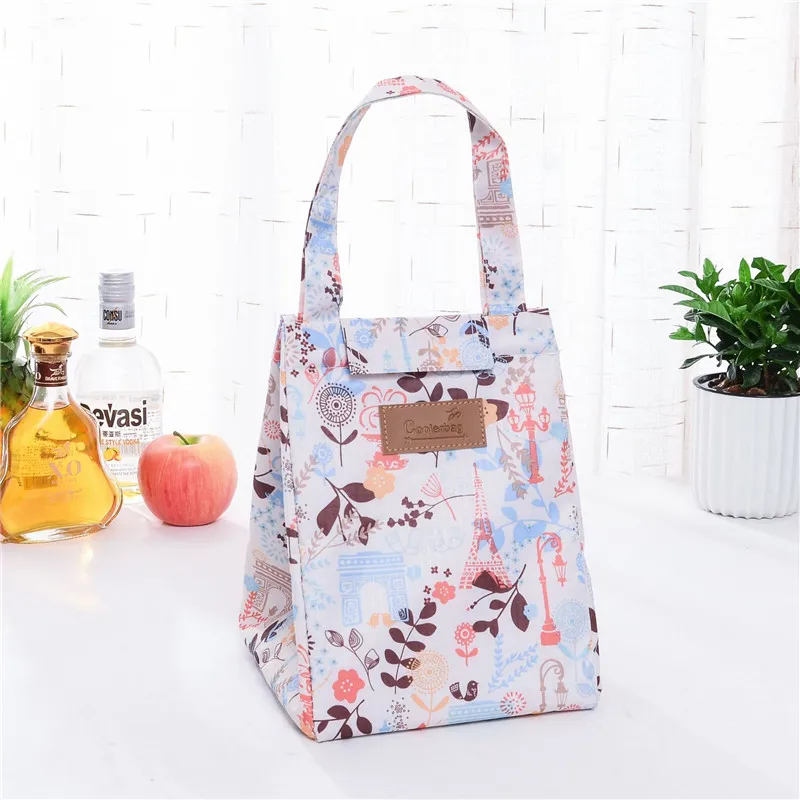 Insulation package Aluminium foil insulated Picnic lunch bag cartoon print women fashion warmer food keeper bag ice pack - Цвет: 8 PF