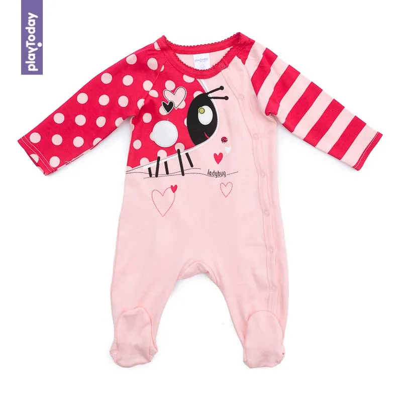 

Комплект боди, комбинезон, шапочка (трикотаж) PLAYTODAY для девочек 378813