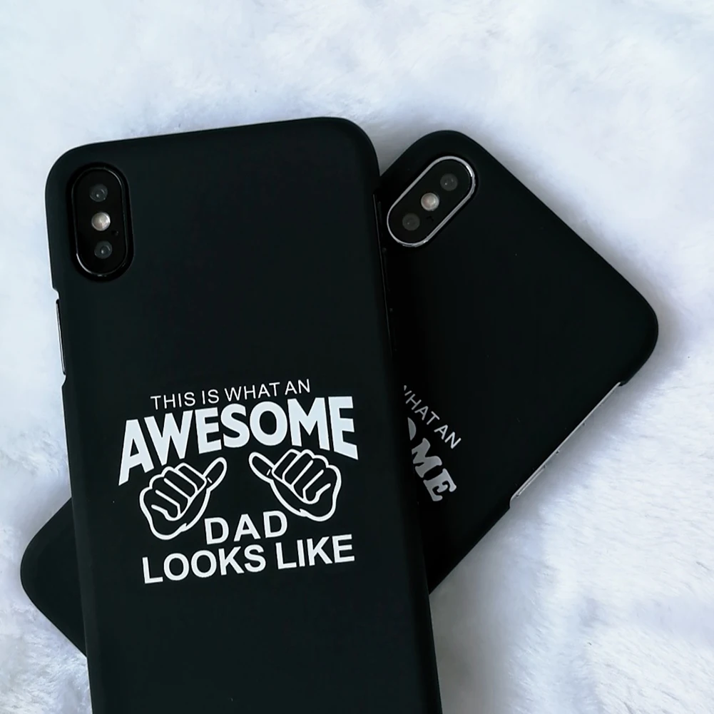 

Awesome Dad Mom Plastic Phone Case Cover for Apple iPhone X 6 7 8 7 Plus 5 SE