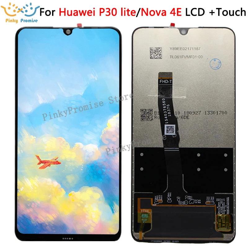

2312*1080 AAA Quality LCD For HUAWEI P30 Lite Lcd Display Screen For HUAWEI P30 Lite Nova 4e Supporting 10-Touch