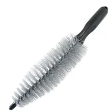 UXCELL Автомобиля Колеса Автомобиля Пластиковой Ручкой Черный Серая Щетина Щетка Для Очистки