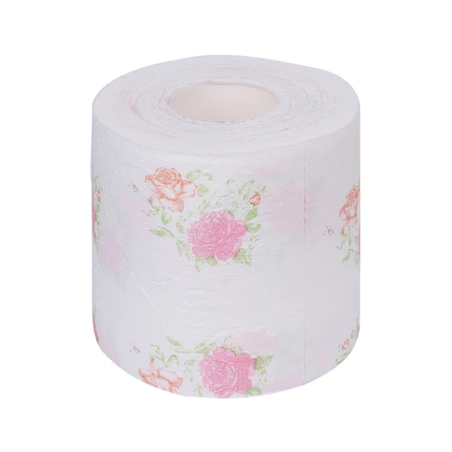 Flower Floral Toilet Paper Tissue Roll Bathroom Novelty Funny Toilet