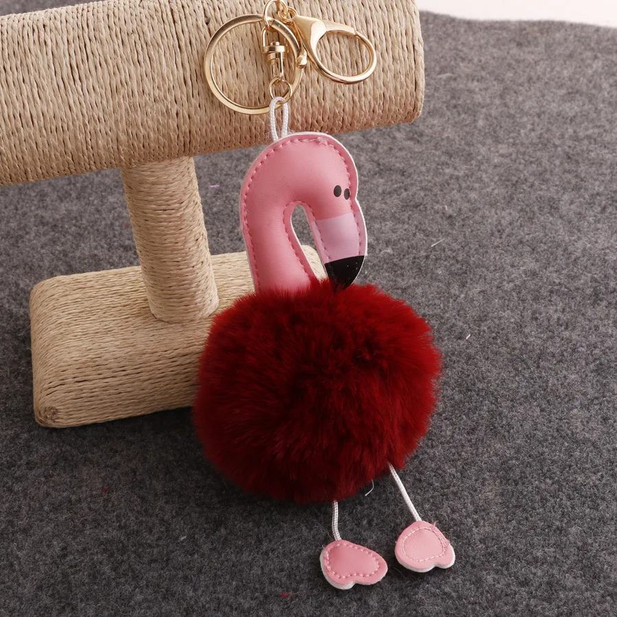 Мультяшный брелок в виде фламинго креативный милый брелок розовый Brid Милая плюшевые игрушки Kawaii брелок подарок на день рождения для девочек и женщин