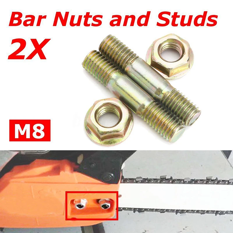 

4pcs Bar Nuts & Bar Studs/Bolts for Baumr-Ag SX62 62cc Chainsaw Chain Saw