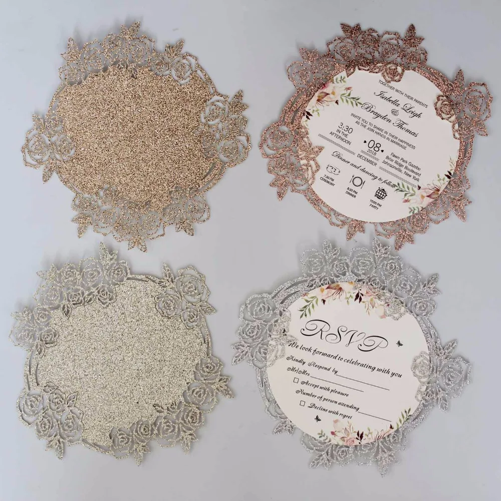 Luxury Laser Cut Wedding Invitations
