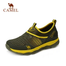 CAMEL/Мужская и женская повседневная обувь из сетчатого материала без шнуровки; сезон весна-лето; дышащая мягкая прогулочная обувь на плоской подошве