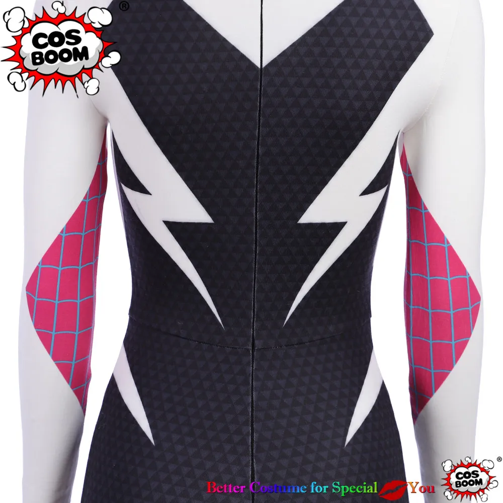 spider-man into the spider-verse spider-woman gwen stacy jumpsuit cosplay costume7