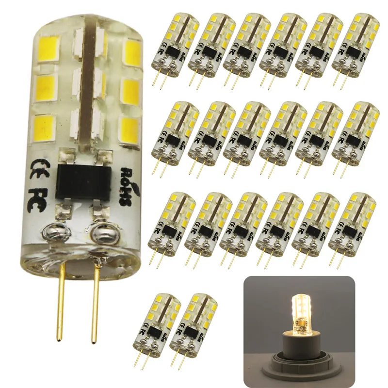 

20x G4 LED Bulb AC 220V 3w Replace 30w halogen Light 360 Beam Angle G4 Christmas LED Lamps