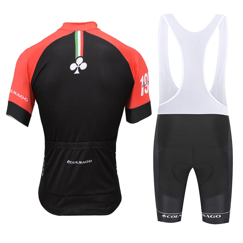 جديد Colnago رجل مريحة قصيرة الأكمام الدراجات جيرسي مريلة السراويل MTB دراجة الملابس حزام مايوه روبا Ciclismo 9D هلام سادة
