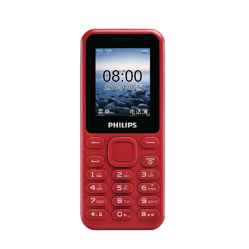 Оригинал Philips E105 MTK 1 77 дюйма 32 Мб ОЗУ ПЗУ 800 мАч Батарея Одна камера Две sim карты