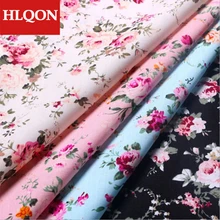 Высокое качество, хлопок, сатиновая ткань с принтом, используется для шитья, платья, женская одежда, юбки, обувь 100x150 см