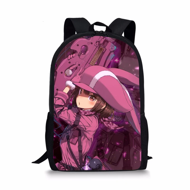 Модный детский рюкзак из аниме SAO Sword Art Online Kirito Asuna Llenn Sinon школьные ранцы для