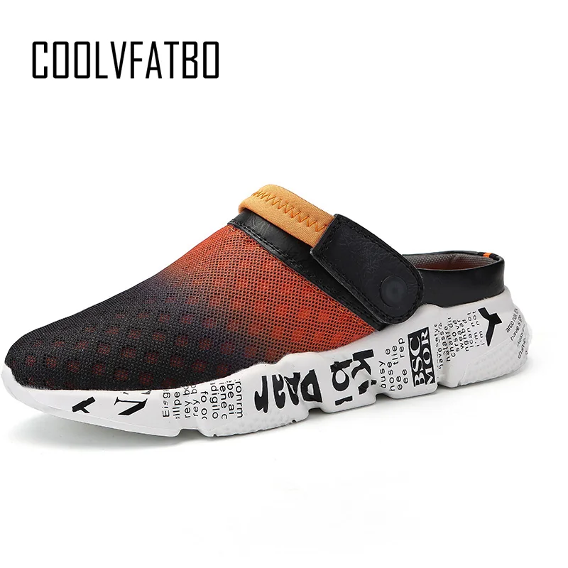 Coolvfatbo Men Casual Sandals Summer Breathable Air Mesh Lighted Slippers Outdoor Beach Shoes Leisure Big Size huismerk kopen in de aanbieding Coolvfatbo Men Casual Sandals Summer Breathable Air Mesh Lighted Slippers Outdoor Beach Shoes Leisure Big Size huismerk kopen in de aanbieding