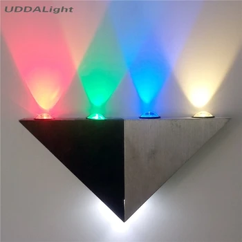 

5W Triangle stair light indoor modern Sconces Mirror Lamp Backlight Decorative llight LED Corridor light Epistar bar KTV room