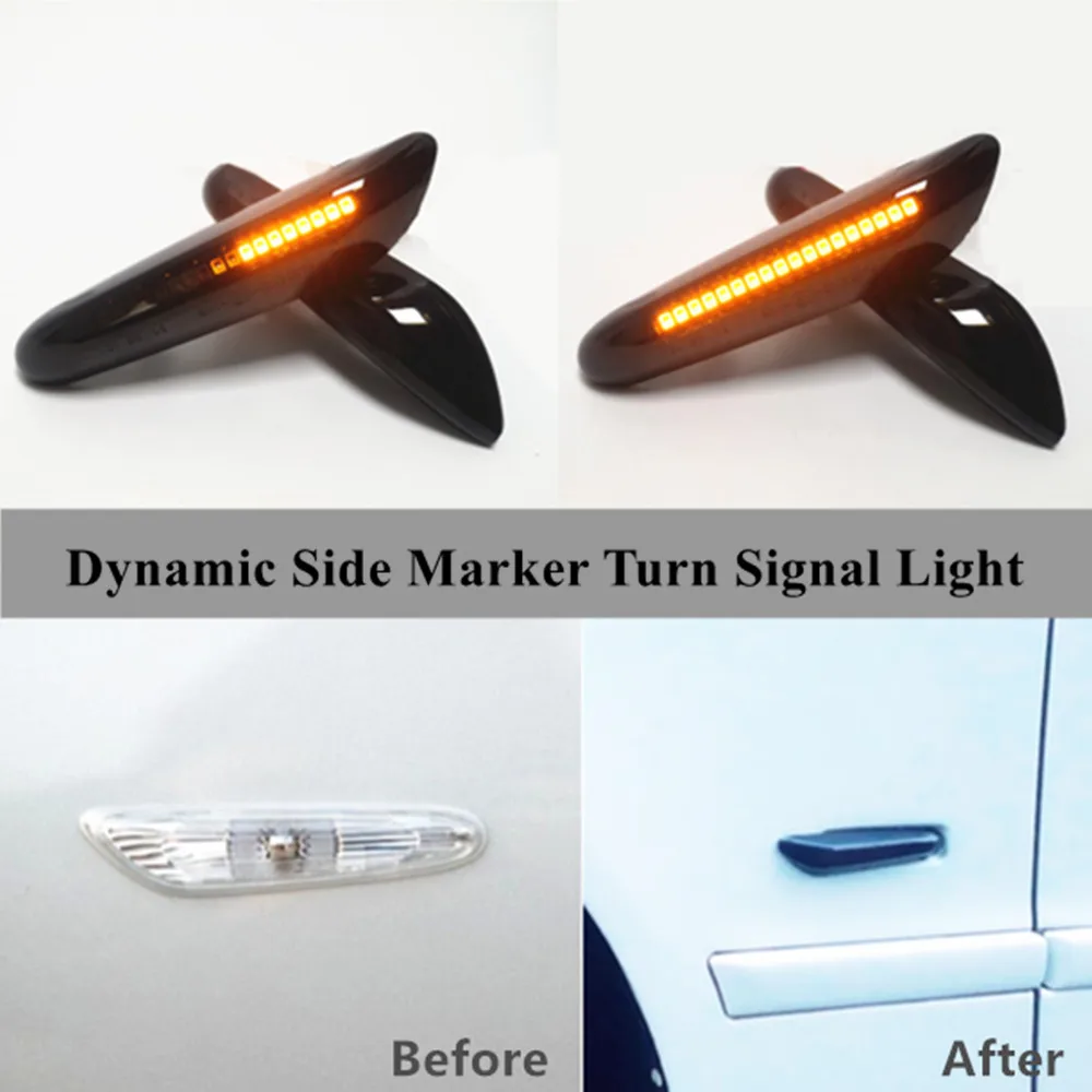 Cheap Dynamic Turn Signal Light LED Side Fender Marker Sequential Indicator For BMW 1 3 5 Series X1 E81 E82 E46 E90 E91 E60 E61 E84