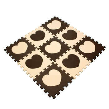 

10pcs/lot Baby EVA Foam Puzzle Play Mats Interlocking Crawl Tiles Carpet Rugs Each 30x30x1cm Removable Heart Toys for Unisex