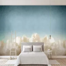 Фантастическое красивое небо облако ТВ диван фон стены высокого качества стены ткань производители, обои Фотообои