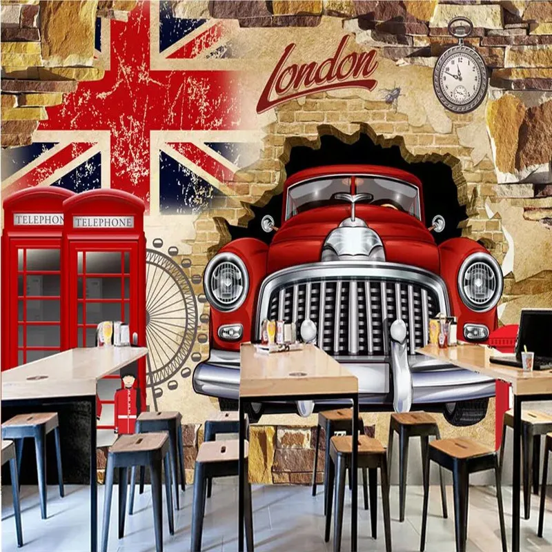 3D personality car broken wall TV decorative wall professional production mural wholesale wallpaper mural poster photo wall 3D personality car broken wall TV decorative wall professional production mural wholesale wallpaper mural poster photo wall