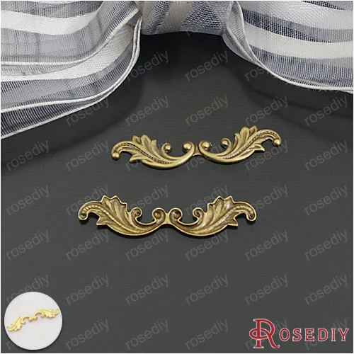 20 шт. 30*7 мм античная бронза латунь декоративные кружева Diy Jewelry фурнитура