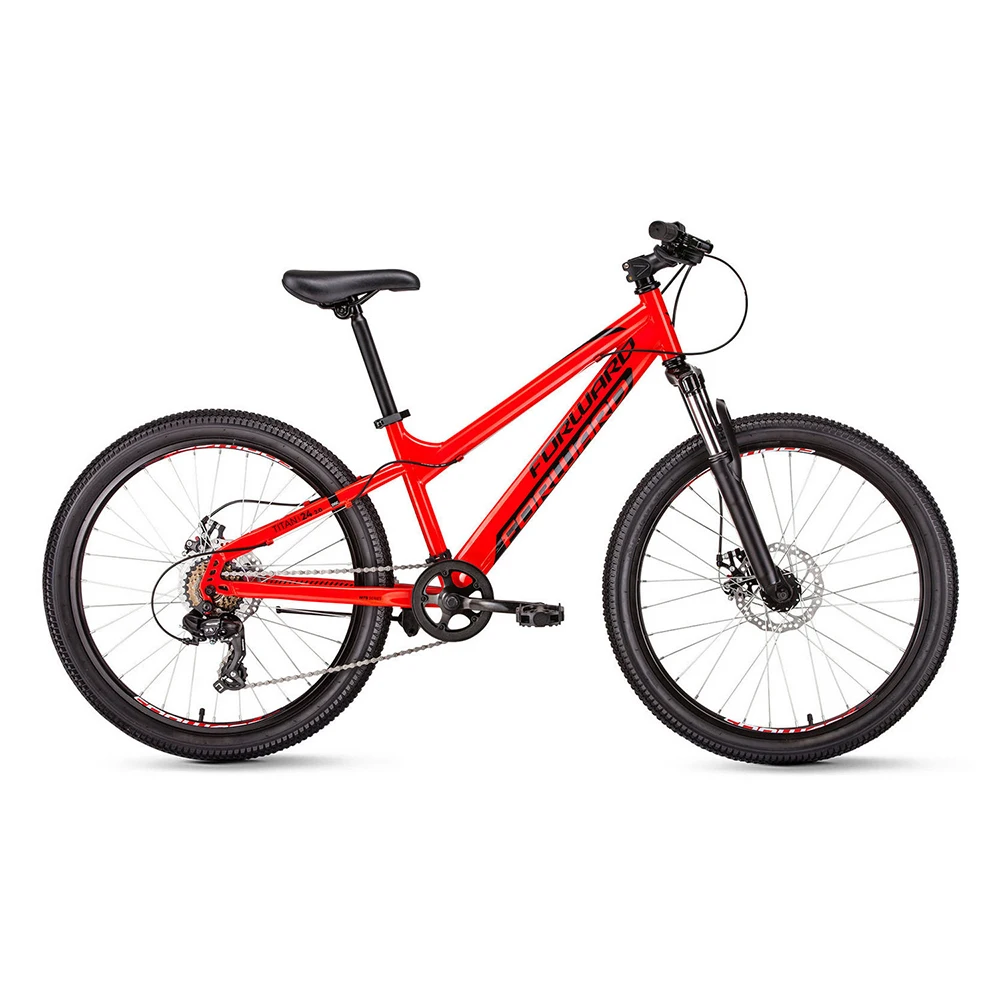 Bicycle FORWARD TITAN 24 2.0 disc (24 6 CK. Height 13 ) 2018-2019 велосипед forward titan 24 2 0 disc 13 красный
