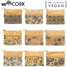 Из Португалии Натуральная пробка ручной работы маленький веганский кошелек монета пробковый кошелек эко BAG-278-NSPLMJ