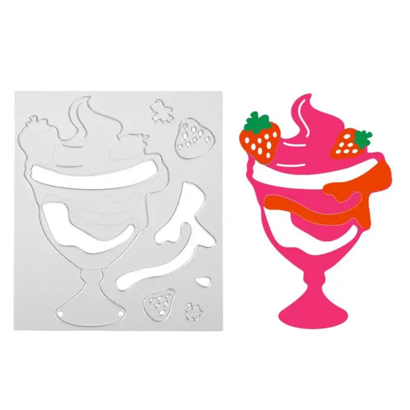  Ice Cream DIY Cutting Dies Stencils Scrapbooking Embossing Craft Album Card for designing invitatio - 1.00001E+12