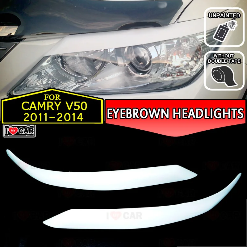 Для Toyota Camry V50 2011-2014 для бровей фар век автомобильный Стайлинг отделка наклейки