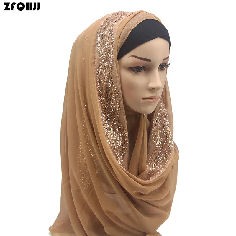 Buy ZFQHJJ Bubble Chiffon Basic Shawl Hijab Scarf
