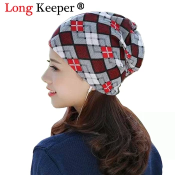 

New Arrival Women's Fashion Autumn Winter Warm Headdress Caps Hat Colorful Striped Scarf Work Out Beanies Accessories