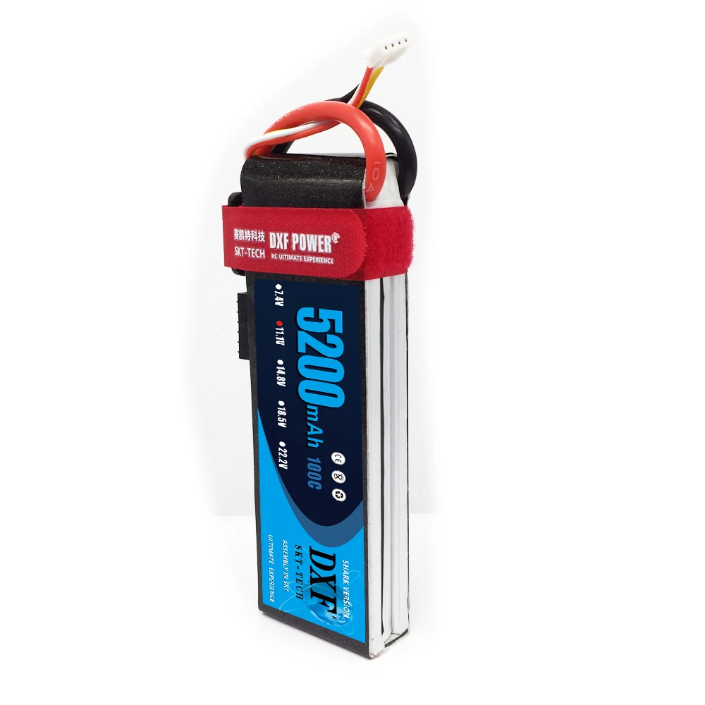 DXF Lipo батарея 11 1 V 5200MAH 100C 3S MAX200C T/XT60 LiPo RC для Rc вертолета автомобиля лодки дрона