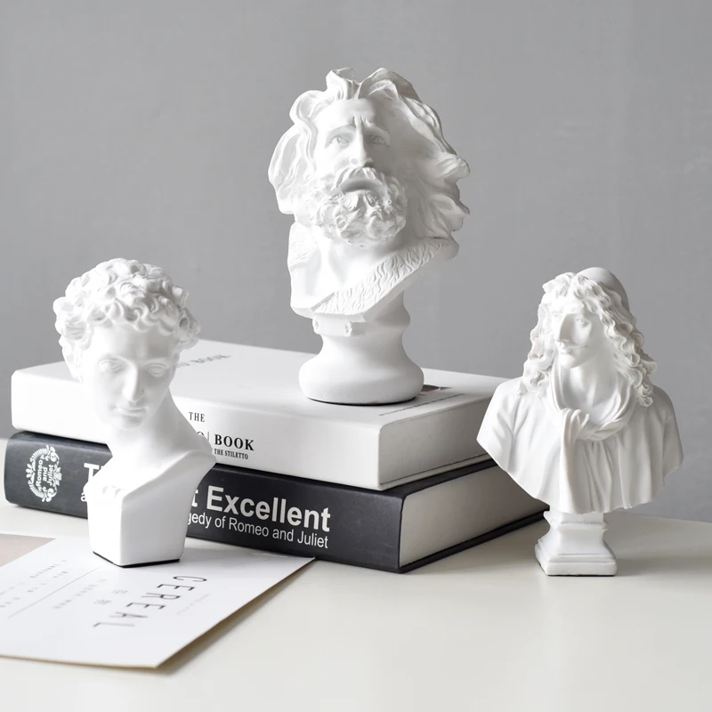 

Famous Statue Mini Figure Decoration Resin Bust Practice Sculpture/Crafts Sketch Plaster Sculpture Home Decor